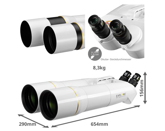 Explore Scientific BT-120 SF Obrovský ďalekohľad s 20mm LER okulármi, image-3