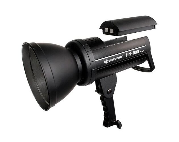 Štúdiový blesk BRESSER FN-600 s TTL pre Nikon + akumulátor, image-2