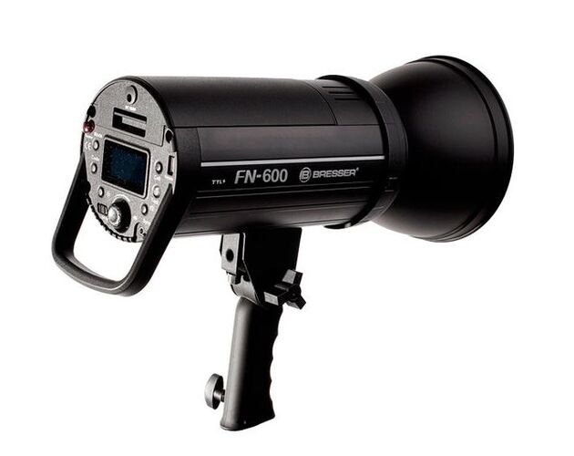 Štúdiový blesk BRESSER FN-600 s TTL pre Nikon + akumulátor, image-3