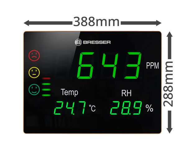 CO₂ merač BRESSER Smile XXL s LED displejom a semaforom, image-4