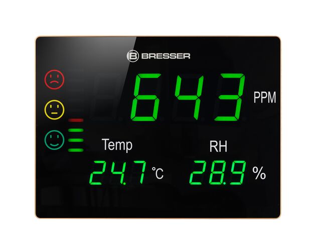 CO₂ merač BRESSER Smile XXL s LED displejom a semaforom, image-3