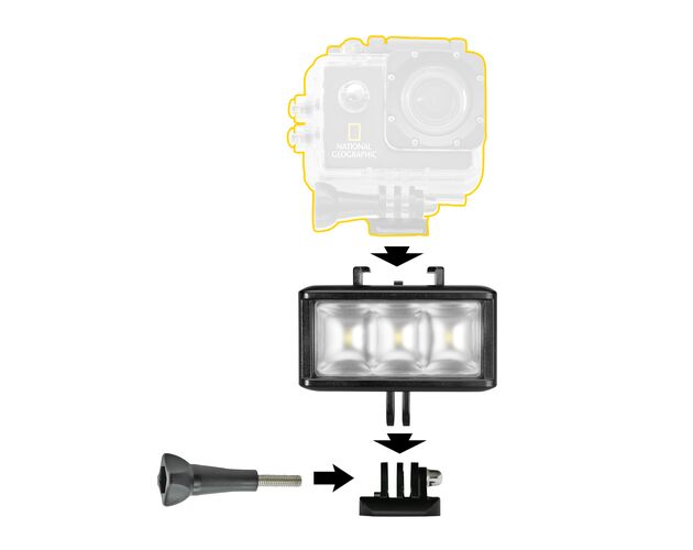 NATIONAL GEOGRAPHIC Action Cam LED - akčná kamera s príslušenstvom, image-3