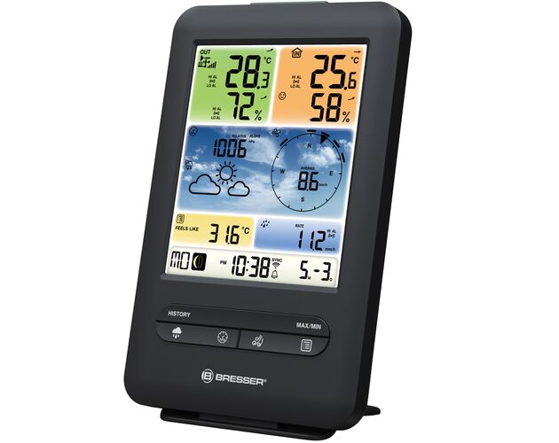 WLAN farebná meteostanica BRESSER s 5-v-1 profi senzorom V, image-4