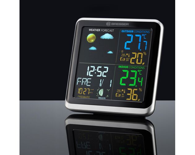 Meteostanica BRESSER ClimaTemp TB s LCD farebným displejom, image-3