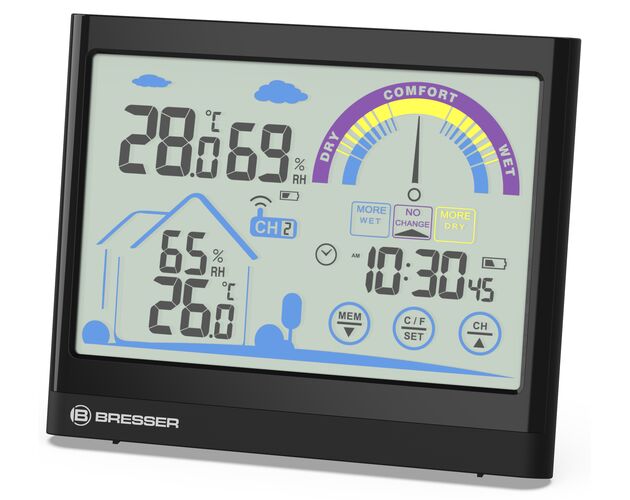 Termo-hygrometer BRESSER VentAir s dotykovým displejom, image-4
