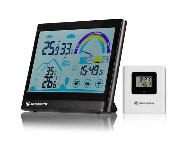 Termo-hygrometer BRESSER VentAir s dotykovým displejom, image-2
