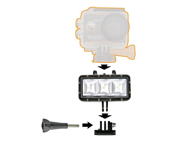 LED svetlo BRESSER Action-Cam – vodotesné, image-4