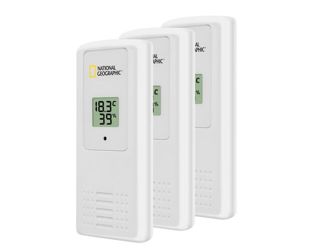 Digitálny termo-hygrometer NATIONAL GEOGRAPHIC pre 4 zóny – čierny, image-5