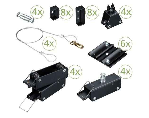 Stropný systém BRESSER CR-1 3 × 3 m s pantografmi, image-6