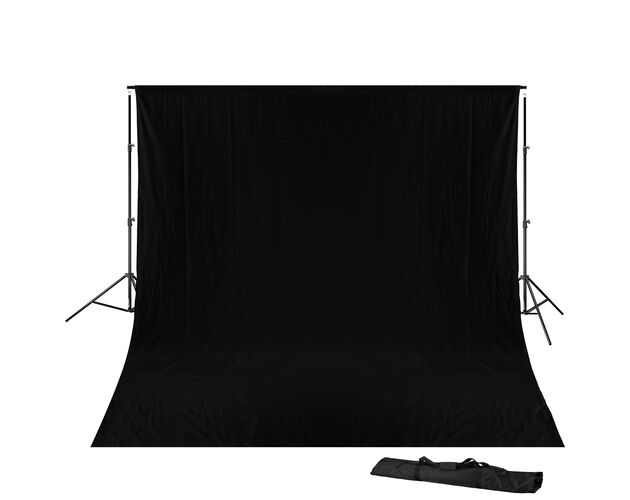 Pozadie BRESSER BR-D23 + látka 3 × 6 m – čierne