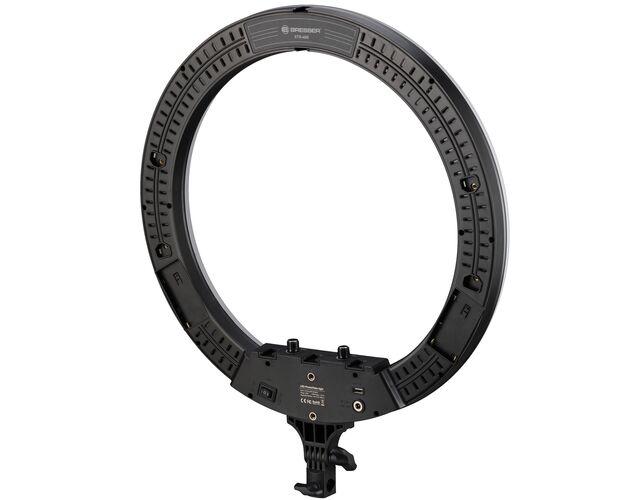 LED kruhové svetlo BRESSER STR-48B 48W s držiakom na kameru a smartfón, image-8