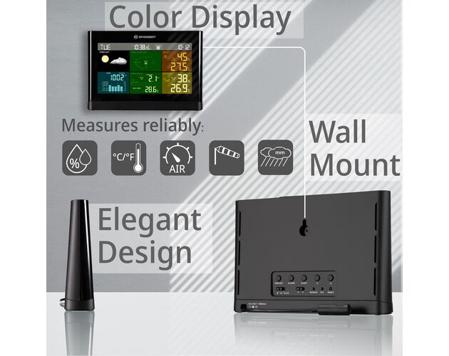 Meteostanica BRESSER 5-v-1 Comfort s farebným displejom, image-8