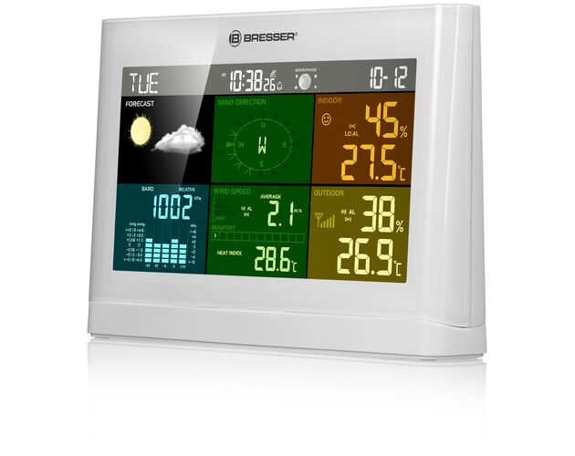 Meteostanica BRESSER 5-v-1 Comfort s farebným displejom, image-5