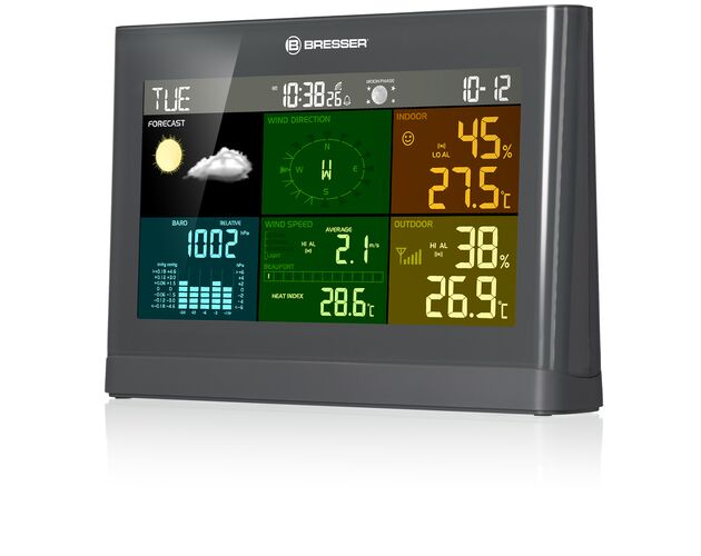 Meteostanica BRESSER 5-v-1 Comfort s farebným displejom, image-3