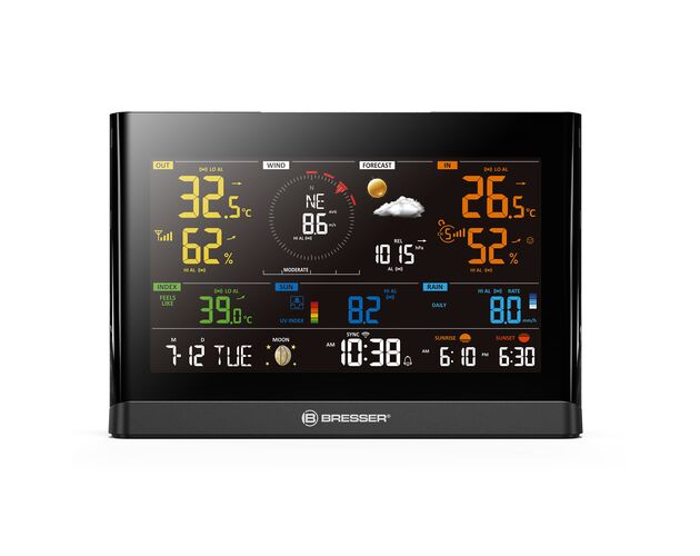 WLAN meteostanica BRESSER Comfort s 7-v-1 senzorom a farebným displejom, image-7