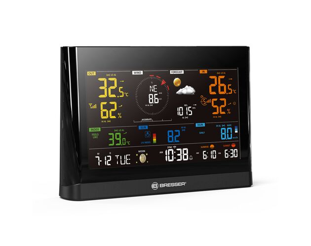 WLAN meteostanica BRESSER Comfort s 7-v-1 senzorom a farebným displejom, image-6