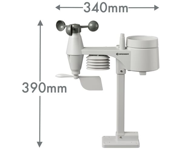 Profi meteostanica BRESSER 5-v-1 s farebným displejom, image-2