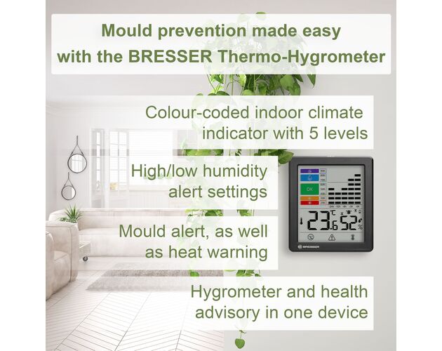 Termo-hygrometer BRESSER s alarmom plesne, image-3