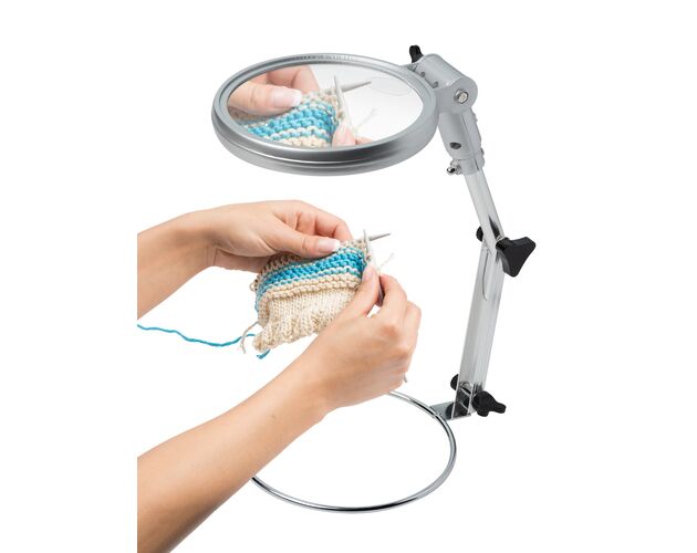 Šijacia lupa BRESSER 2×/4× s LED osvetlením Ø 120 mm, image-6