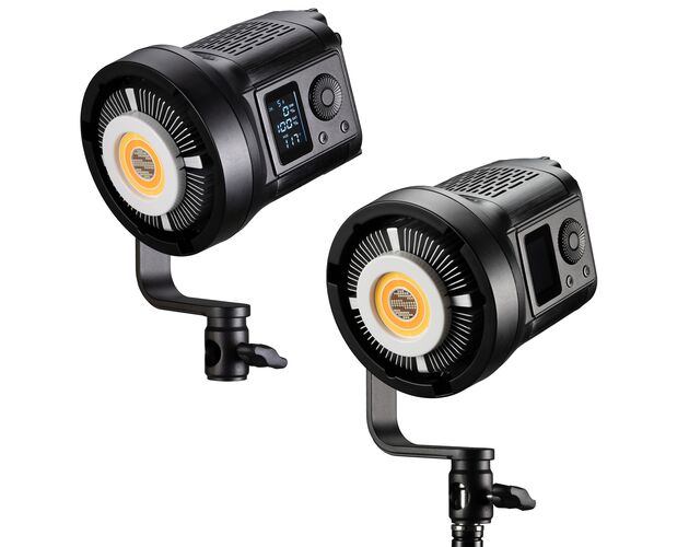COB LED svetlo BRESSER BR-135RGB Duo Kit so softboxom, image-2