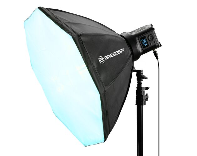 COB LED svetlo BRESSER BR-135RGB Duo Kit so softboxom, image-7