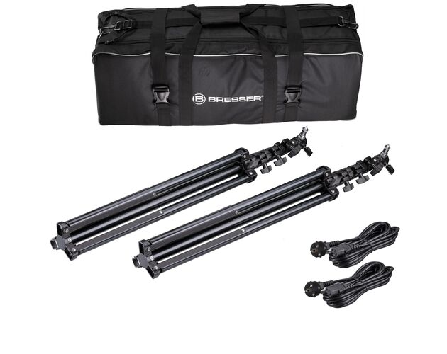 COB LED svetlo BRESSER BR-180RGB Duo Kit so softboxmi, image-6