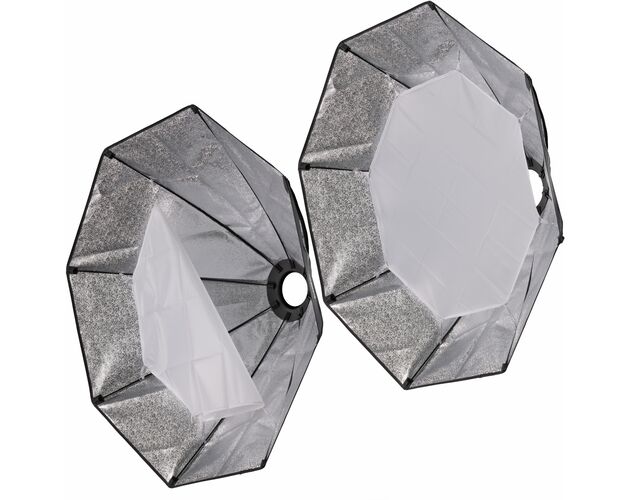 COB LED svetlo BRESSER BR-180RGB Duo Kit so softboxmi, image-7