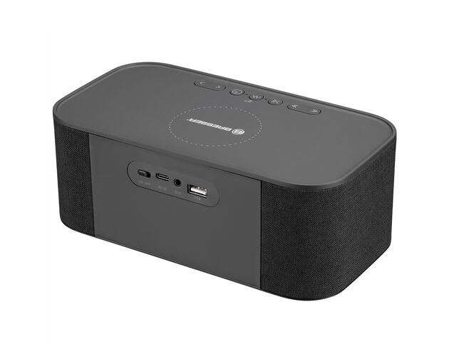 Bluetooth stereo reproduktor BRESSER s budíkom a nabíjaním, image-6