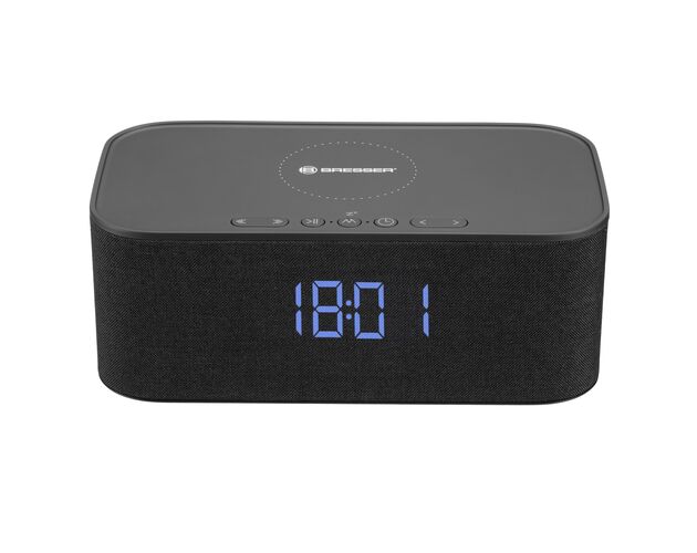Bluetooth stereo reproduktor BRESSER s budíkom a nabíjaním, image-5