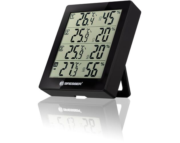 Termo-hygrometer BRESSER Quadro – 4 nezávislé merania, image-2