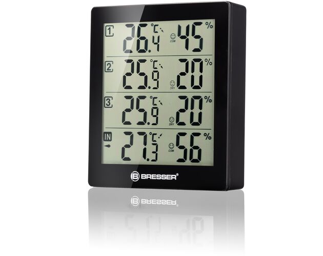 Termo-hygrometer BRESSER Quadro – 4 nezávislé merania, image-3