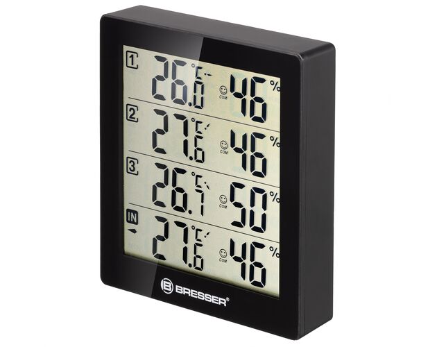 Termo-hygrometer BRESSER Quadro – 4 nezávislé merania, image-4