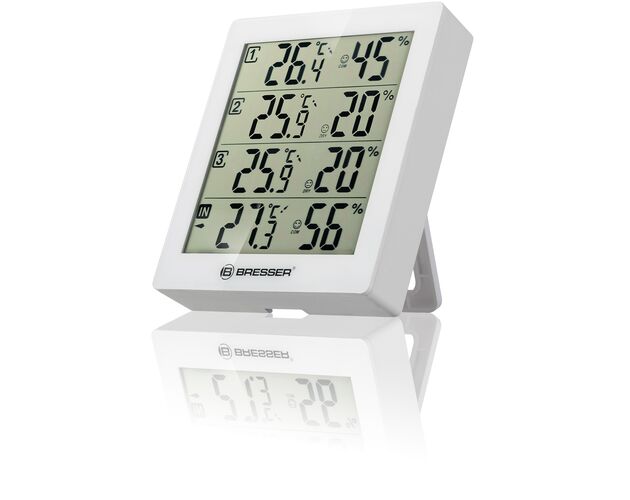 Termo-hygrometer BRESSER Quadro – 4 nezávislé merania, image-3