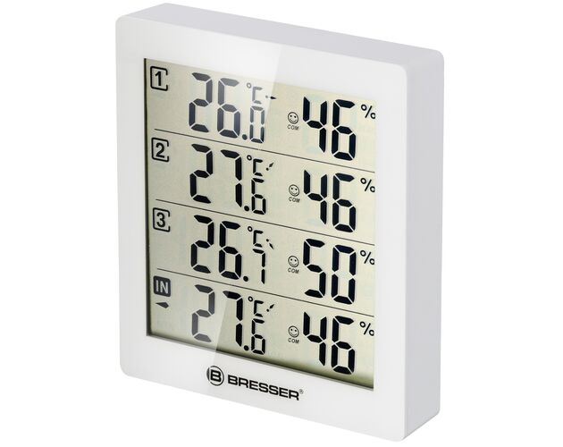 Termo-hygrometer BRESSER Quadro – 4 nezávislé merania, image-4
