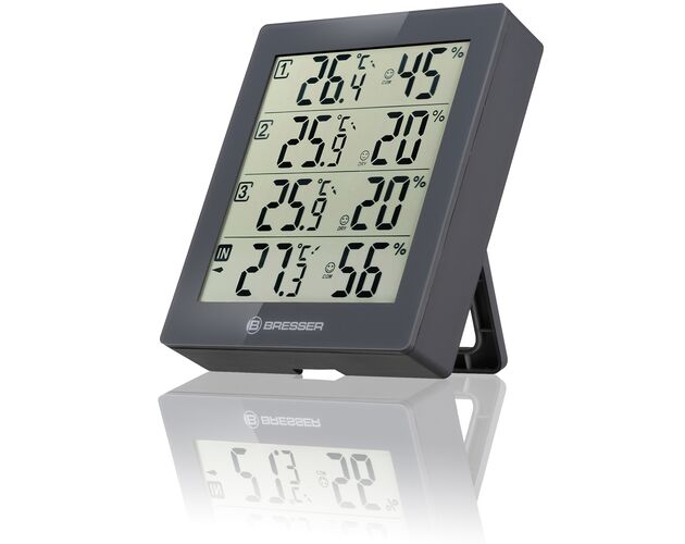 Termo-hygrometer BRESSER Quadro – 4 nezávislé merania, image-3