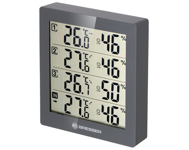 Termo-hygrometer BRESSER Quadro – 4 nezávislé merania, image-4
