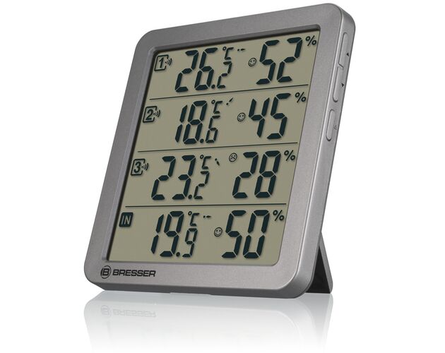 Termo-hygrometer BRESSER Quadro NV – sivý, image-2