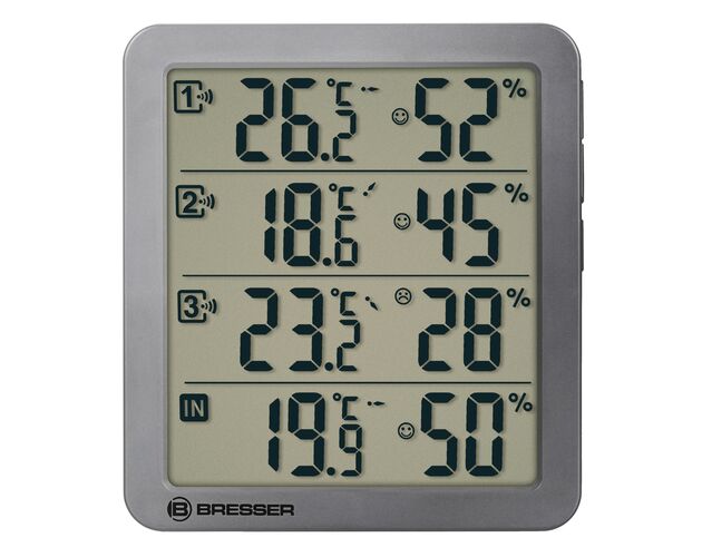Termo-hygrometer BRESSER Quadro NV – sivý, image-3