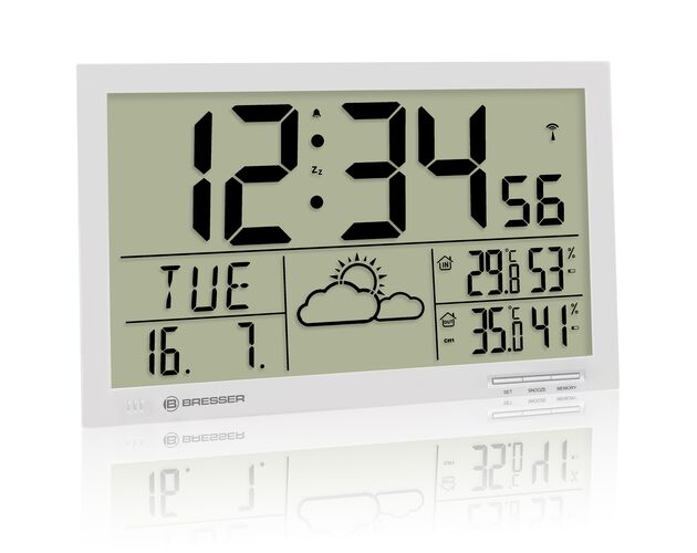 Nástenné hodiny BRESSER MyTime Jumbo LCD – s počasím, image-3