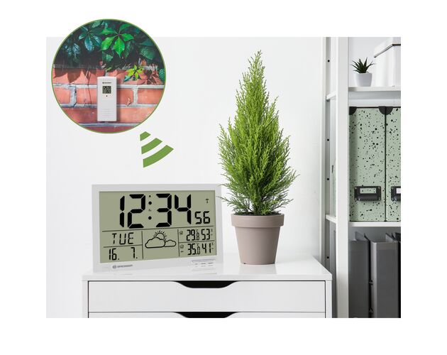 Nástenné hodiny BRESSER MyTime Jumbo LCD – s počasím, image-2