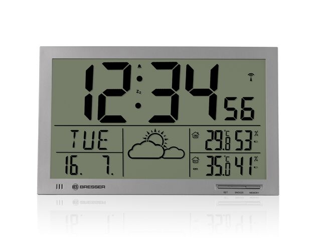 Nástenné hodiny BRESSER MyTime Jumbo LCD – s počasím, image-4