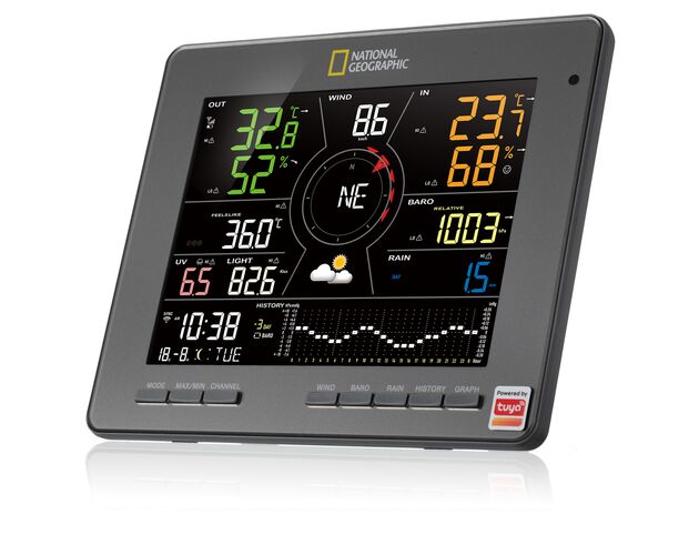 Smarte meteostanica NATIONAL GEOGRAPHIC Tuya – 7-v-1 senzor, image-2