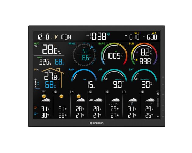 Meteostanica BRESSER 4CAST 18,5" WLAN – 8-v-1 senzor, image-2