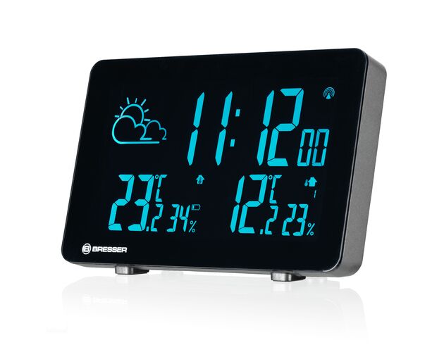 Funkčná meteostanica BRESSER s farebným podsvietením, image-2
