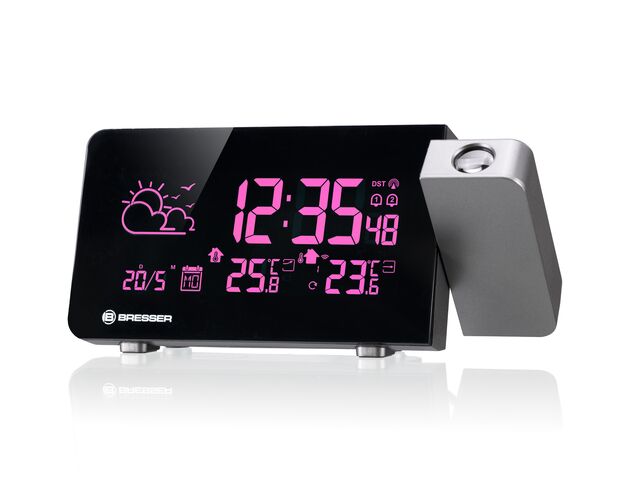 Funkčná meteostanica BRESSER s projekciou a farebným podsvietením, image-4