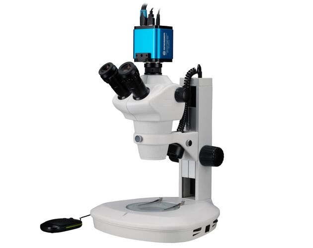 Stereomikroskop BRESSER Science ETD-201 8–50× Trino Zoom + MikroCam PRO HDMI Autofocus