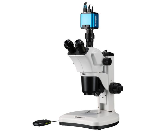 Stereomikroskop BRESSER Science ETD-301 7–63× Trino Zoom + MikroCam PRO HDMI 5 MP