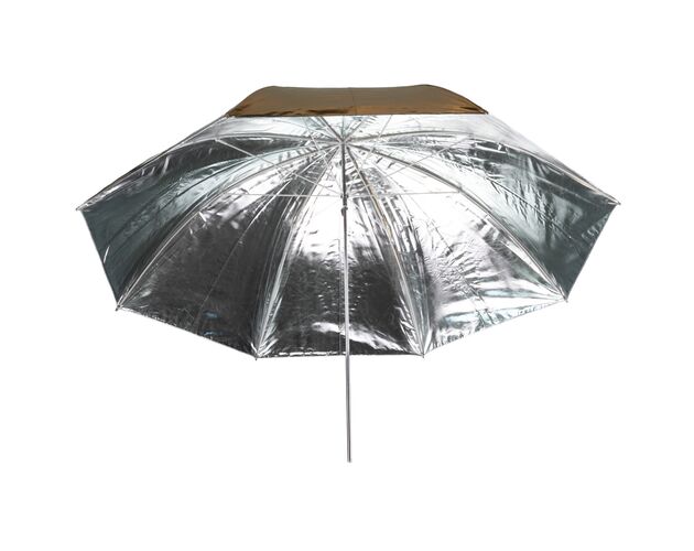 Reflexný dáždnik BRESSER SM-21 – strieborný/zlatý 110 cm, image-3
