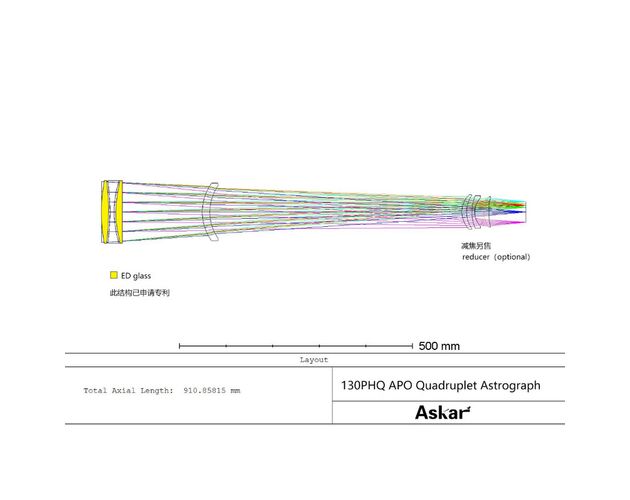 Askar AP 130/1000 130PHQ - apochromatický refraktor, image-2