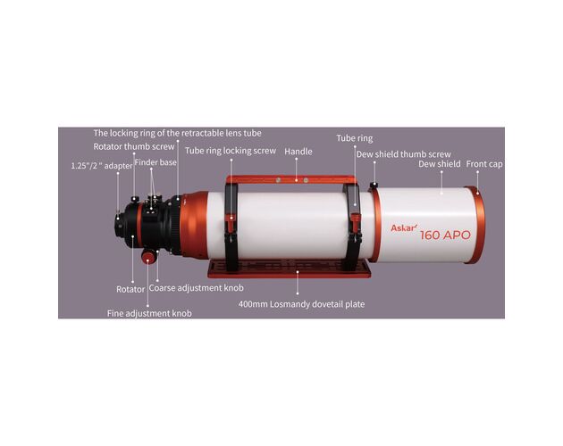 Askar AP 160/1120 Triplet - apochromatický refraktor, image-3